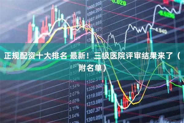 正规配资十大排名 最新！三级医院评审结果来了（附名单）